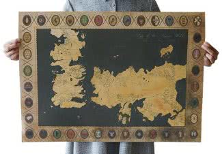 Карта мира сериала Игра престолов