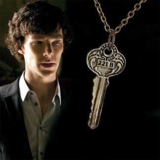 Подвеска в виде ключа 221В как в сериале Шерлок Холмс